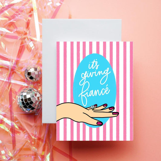 it's Giving Fiancé  | Greeting Card
