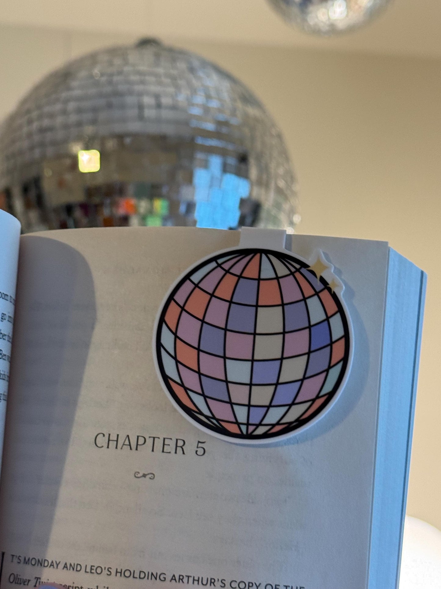 Disco Ball Magnetic Bookmark