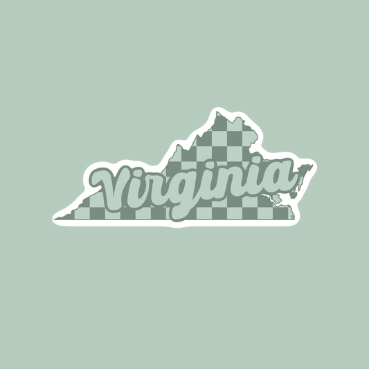 Virginia Checker Sticker