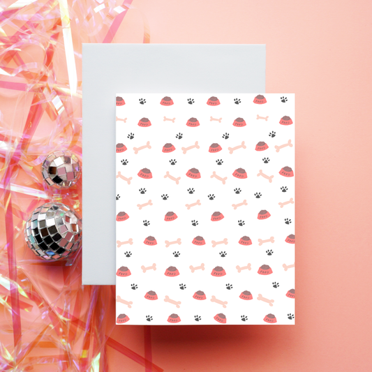 Doggie Icons Greeting Card
