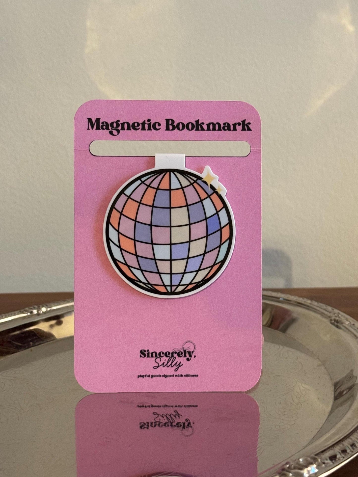 Disco Ball Magnetic Bookmark
