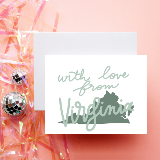 With Love From Virginia Greeting Card