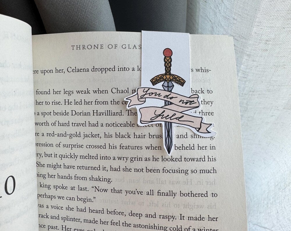 You Do Not Yield Sword Bookmark