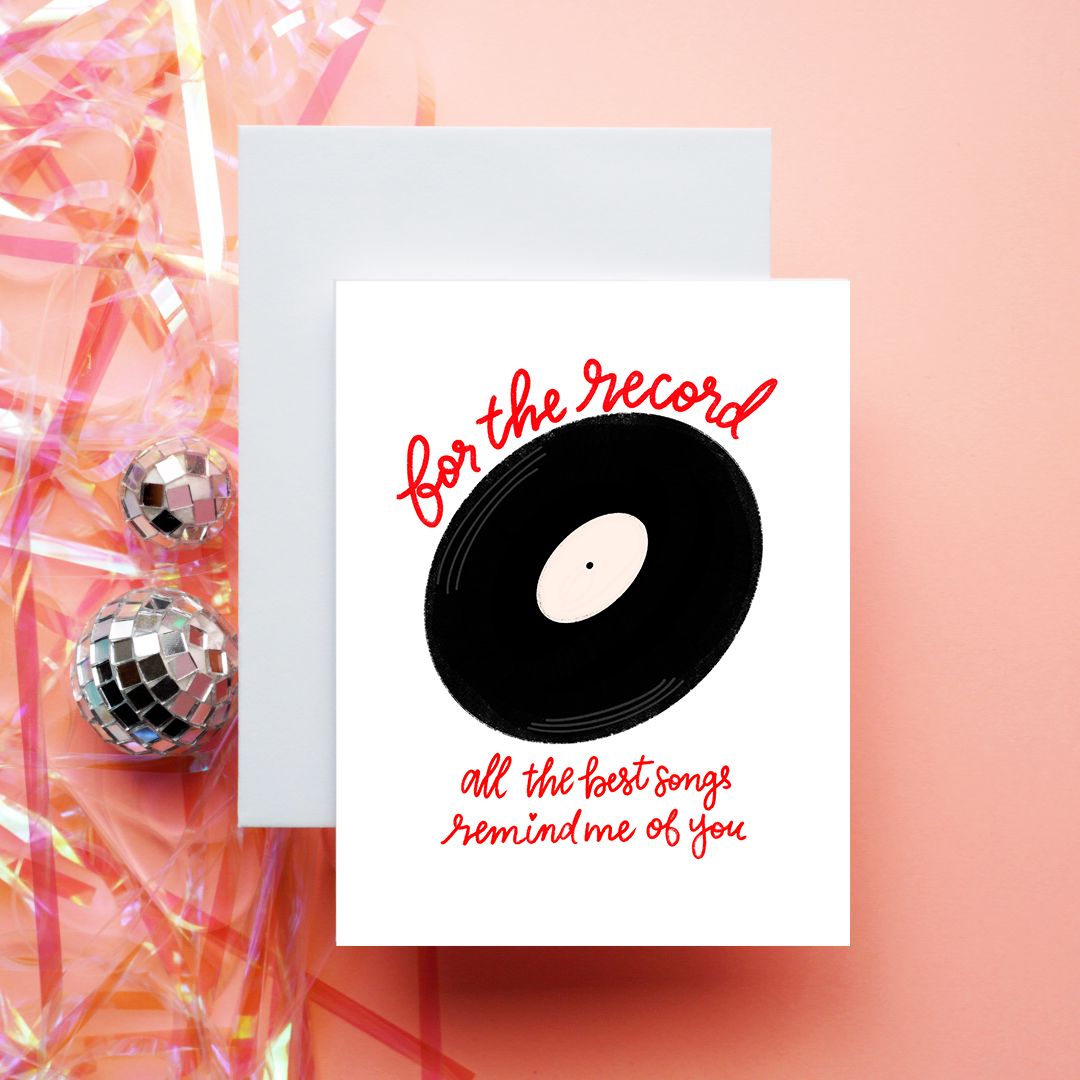 For The Record | Greeting Card