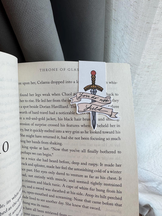 You Do Not Yield Sword Bookmark