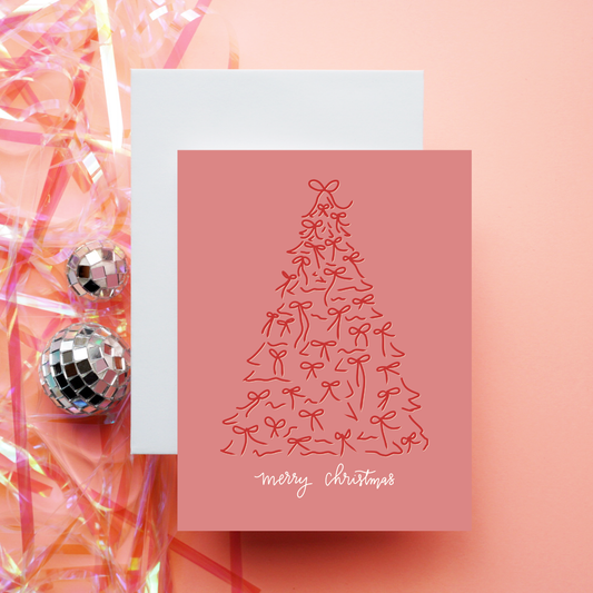 Merry Christmas Bows | Greeting Card