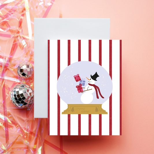 Snowman Happy Holidays | Greeting Card