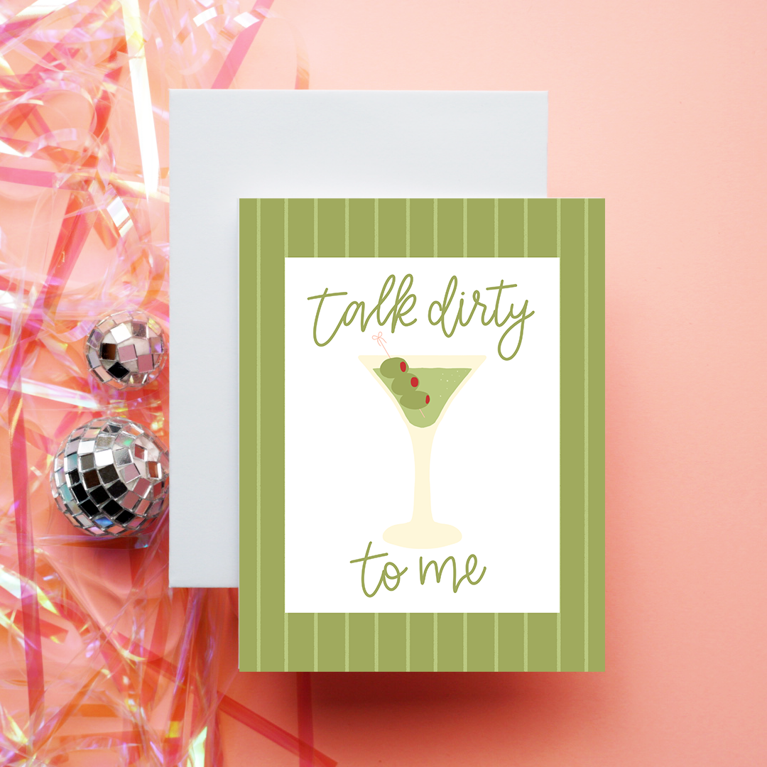 Talk Dirty To Me | Greeting Card